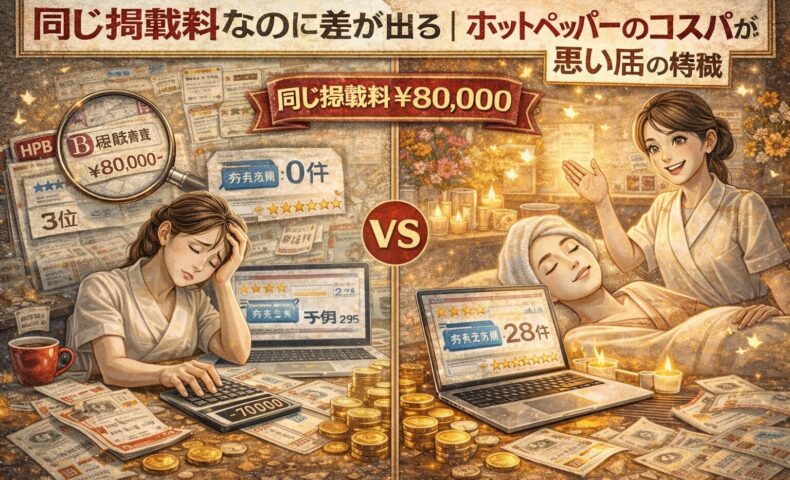 同じ掲載料でも差が出る、ホットペッパーがコスパ悪い店と成果が出る店を比較したアイキャッチ画像
