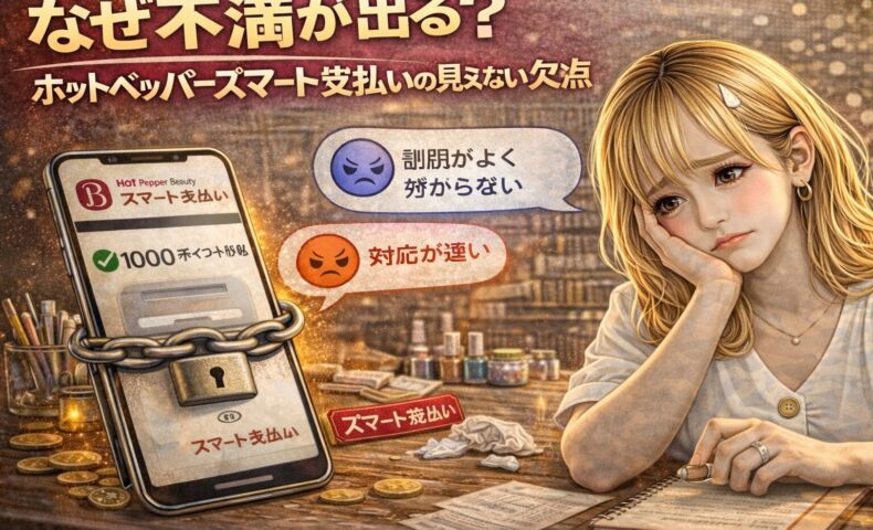 なぜ不満が出る？ホットペッパースマート支払いの見えない欠点