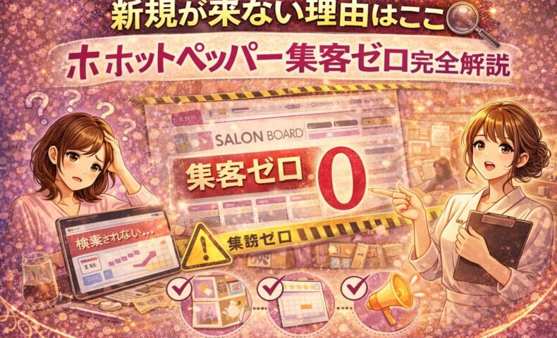 新規が来ない理由とホットペッパー集客ゼロの原因を解説するアイキャッチ画像