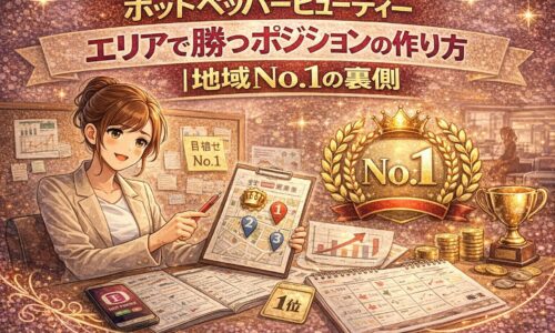 ホットペッパービューティーでエリアNo.1を目指すポジション戦略を解説するアイキャッチ画像