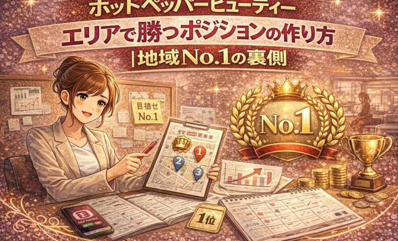 ホットペッパービューティーでエリアNo.1を目指すポジション戦略を解説するアイキャッチ画像