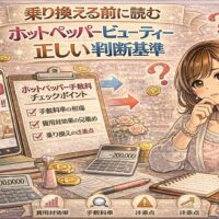 ホットペッパービューティー手数料の判断基準を考える美容室オーナーのイメージ