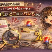ホットペッパービューティー口コミがどこまでバレるのかを警告的に示したアイキャッチ画像