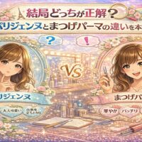 パリジェンヌラッシュリフトとまつげパーマの違いを本音で比較する華やかな美容イメージ