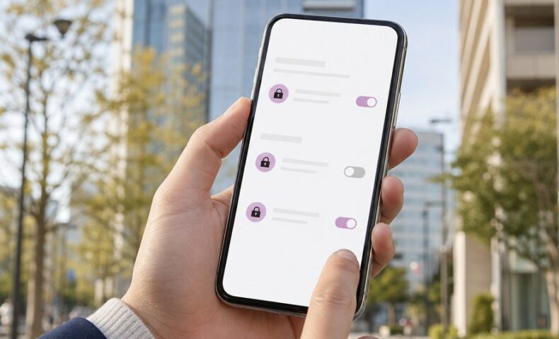 ホットペッパーの予約履歴は他人に見られるのか、公開範囲を確認するスマートフォン画面