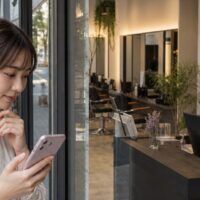 ホットペッパービューティーの個人情報が美容室にどこまで伝わるかを確認するイメージ