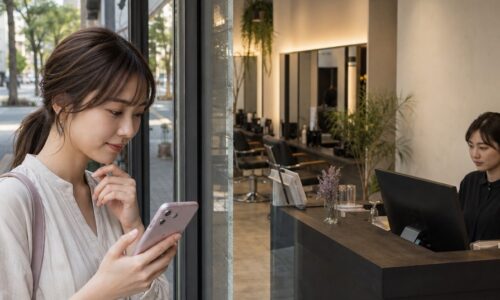 ホットペッパービューティーの個人情報が美容室にどこまで伝わるかを確認するイメージ