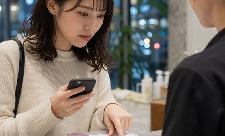 ホットペッパービューティーの表示価格と会計が違う場合に料金を確認する利用者