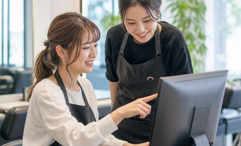 salonboard loginのログイン画面と基本操作を案内するイメージ