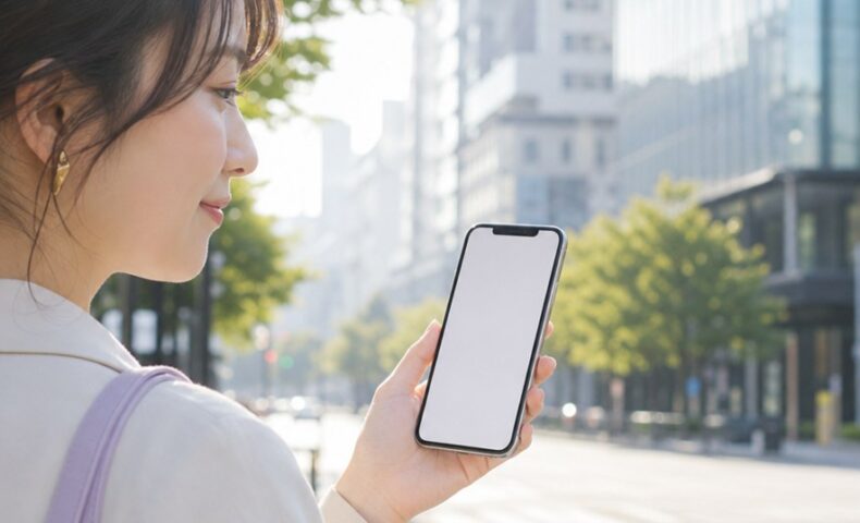 サロンボード pc版 iphoneログインの方法を解説するスマートフォン画面