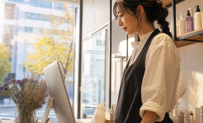 ホットペッパービューティーの予約履歴をサロンの顧客管理に活用するイメージ