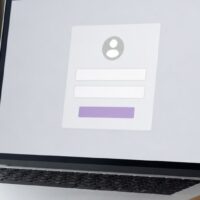 サロンボード 管理画面 ログインの入口をパソコンで確認するイメージ