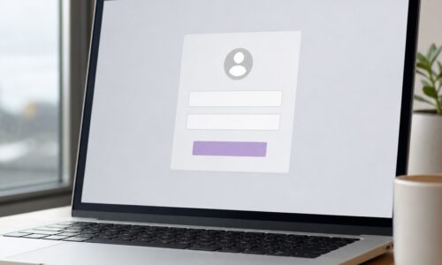 サロンボード 管理画面 ログインの入口をパソコンで確認するイメージ