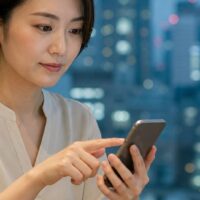 サロンボード スマホ版ログインの入口をスマートフォンで確認する画面
